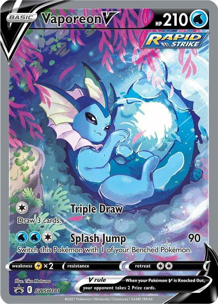 Image for Vaporeon V - SWSH181 (SWSH181) (SWSH: Sword & Shield Promo Cards) (SWSD) - Pokemon