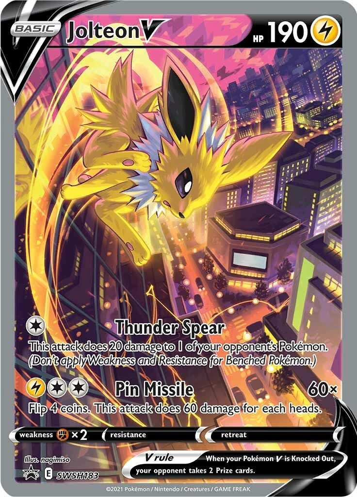 Image for Jolteon V - SWSH183 (SWSH183) (SWSH: Sword & Shield Promo Cards) (SWSD) - Pokemon