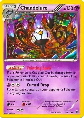 Image for Chandelure - 43/119 (Cosmos Holo) (043/119) - Pokemon