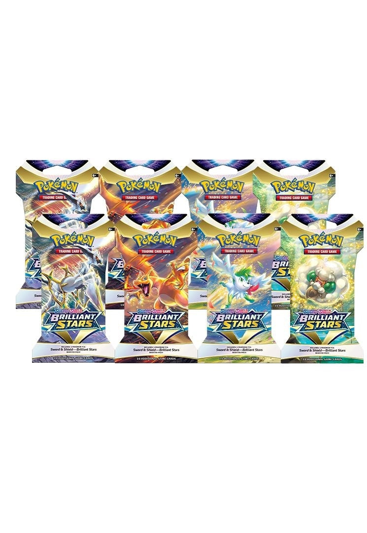 Image for Brilliant Stars Sleeved Booster Pack Bundle [Set of 8] - Pokemon