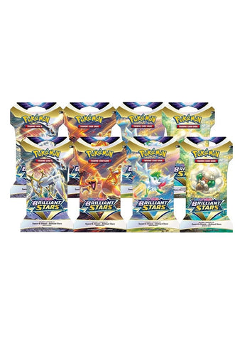 Image for Brilliant Stars Sleeved Booster Pack Bundle [Set of 8] - Pokemon