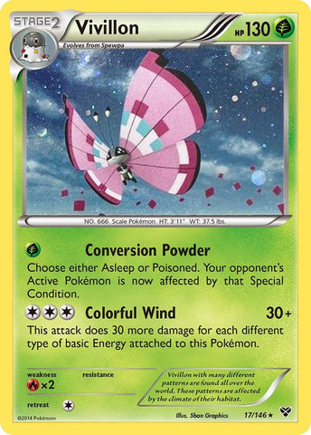 Image for Vivillon - 17/146 (Cosmos Holo) (017/146) - Pokemon