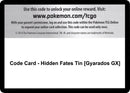 Image for Code Card - Hidden Fates Tin [Gyarados GX] (Hidden Fates) (HIF) - Pokemon
