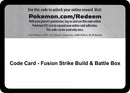 Image for Code Card - Fusion Strike Build & Battle Box (SWSH08: Fusion Strike) - Pokemon