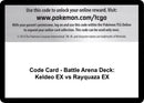 Image for Code Card - Battle Arena Deck: Keldeo EX vs Rayquaza EX (XY - Steam Siege) (STS) - Pokemon