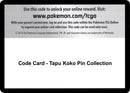 Image for Code Card - Tapu Koko Pin Collection (SM - Guardians Rising) (SM02) - Pokemon