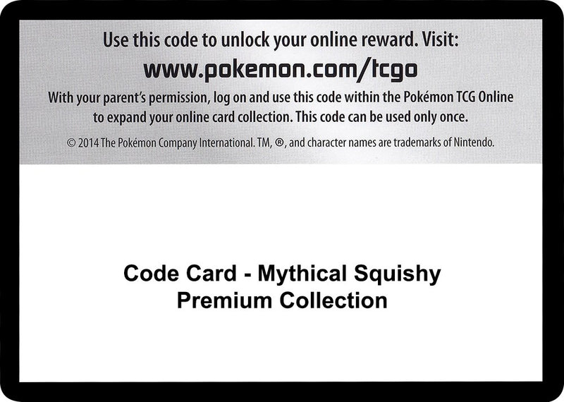Image for Code Card - Mythical Squishy Premium Collection (Miscellaneous Cards & Products) (MCAP) - Pokemon