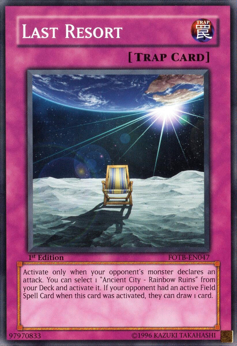 Last Resort (FOTB-EN047) (Force of the Breaker) YuGiOh