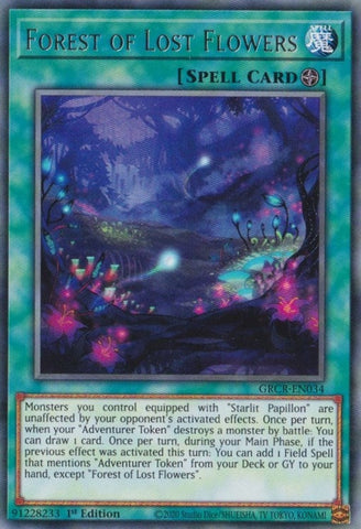 Forest of Lost Flowers (GRCR-EN034) (The Grand Creators) YuGiOh