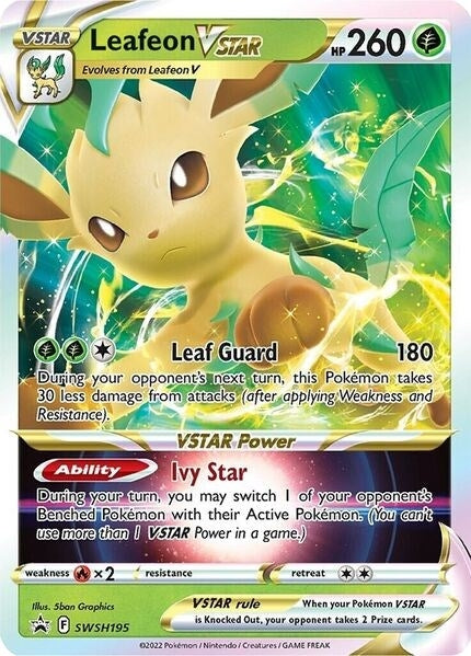 Image for Leafeon VSTAR - SWSH195 (SWSH195) (SWSH: Sword & Shield Promo Cards) (SWSD) - Pokemon