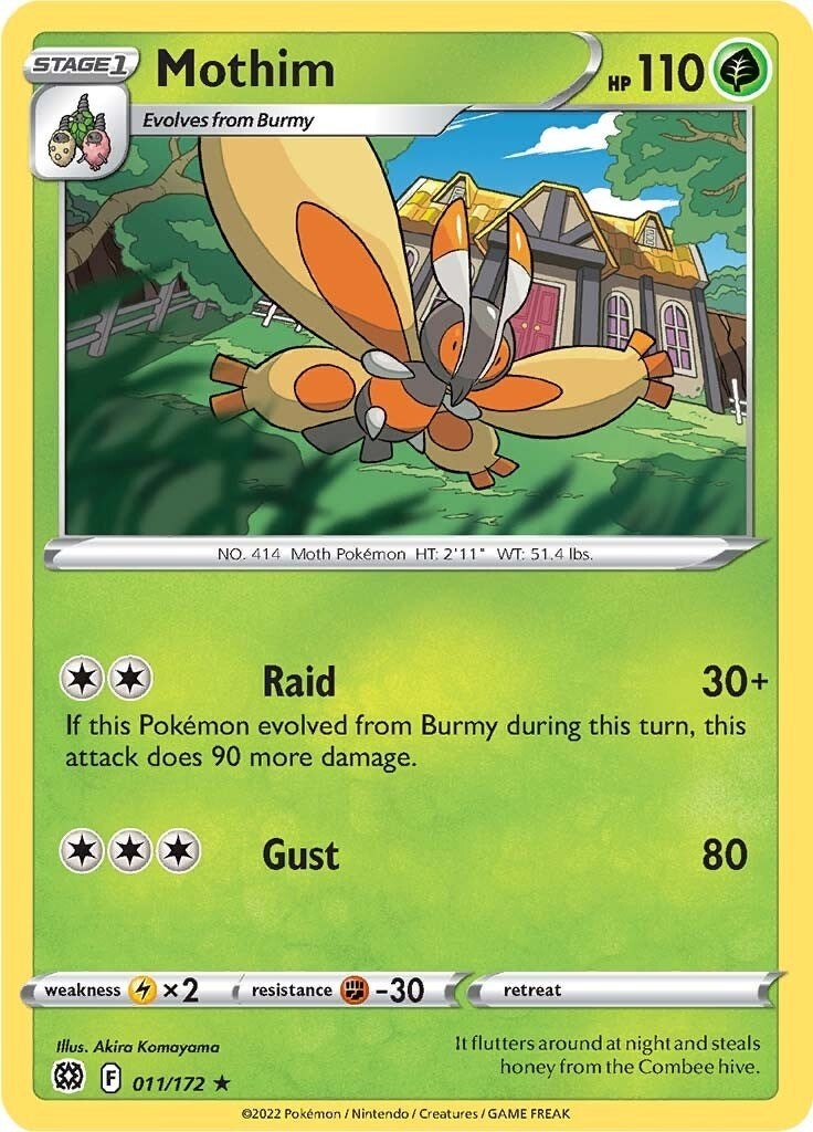 Image for Mothim (011/172) (SWSH09: Brilliant Stars) - Pokemon