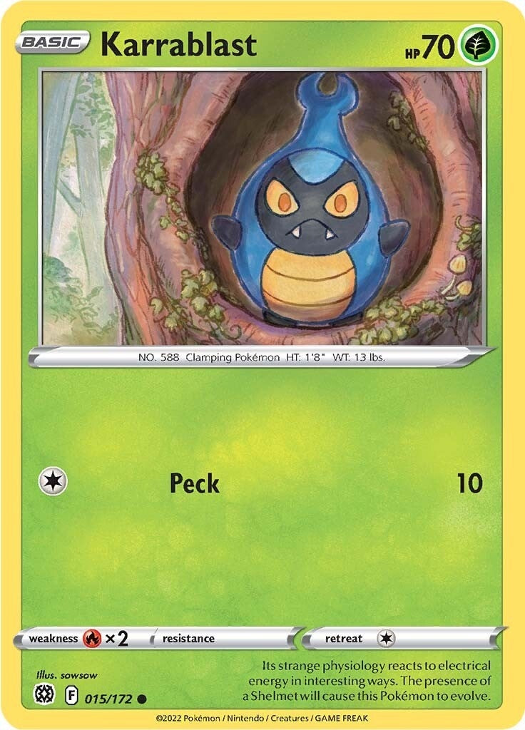 Image for Karrablast (015/172) (SWSH09: Brilliant Stars) - Pokemon