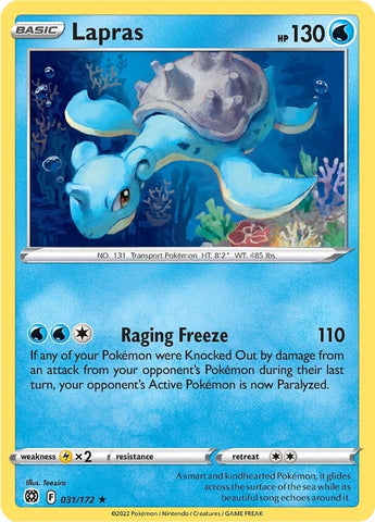 Image for Lapras (031/172) (SWSH09: Brilliant Stars) - Pokemon
