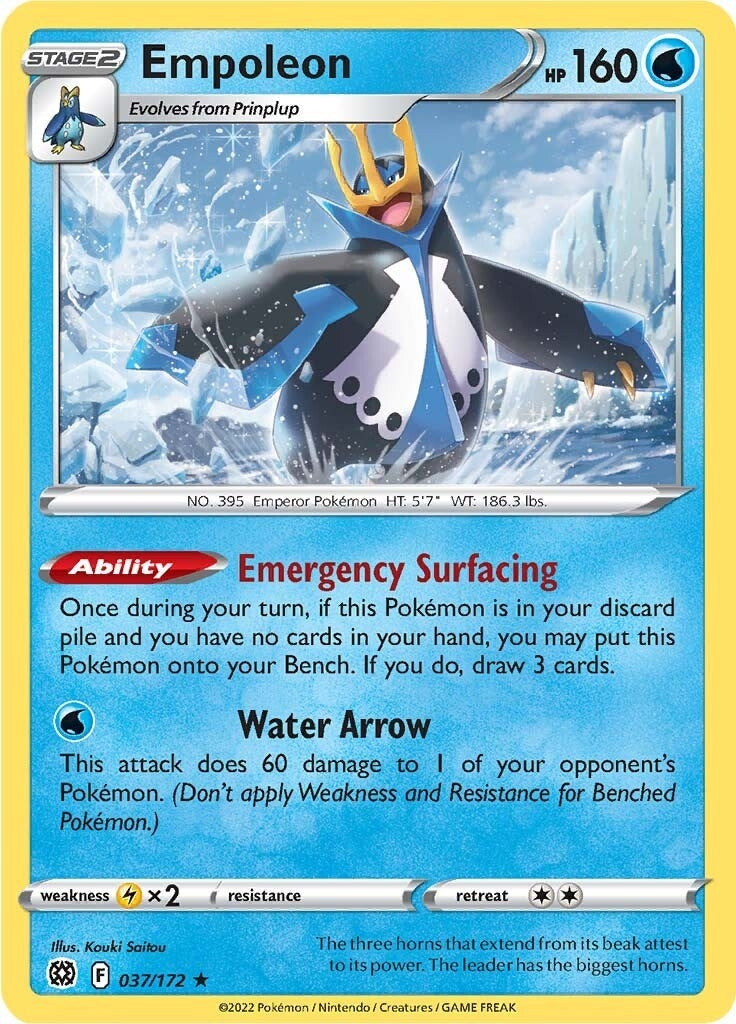 Image for Empoleon (037/172) (SWSH09: Brilliant Stars) - Pokemon