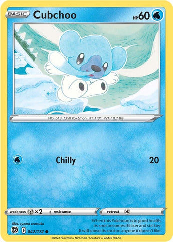 Image for Cubchoo (042/172) (SWSH09: Brilliant Stars) - Pokemon