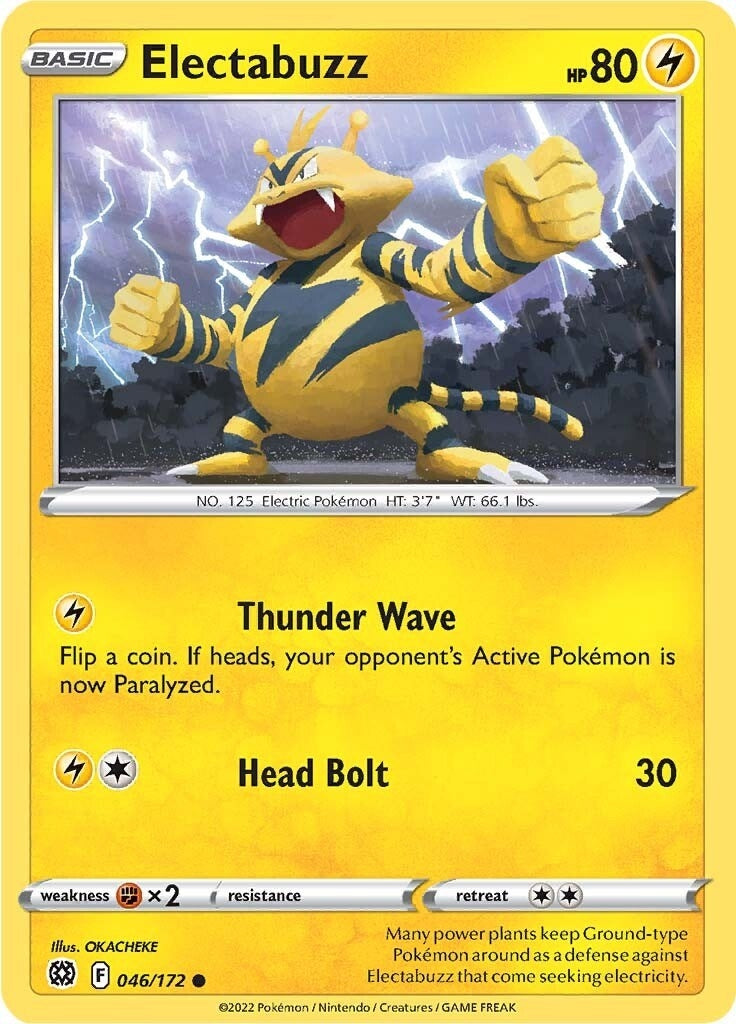 Image for Electabuzz (046/172) (SWSH09: Brilliant Stars) - Pokemon