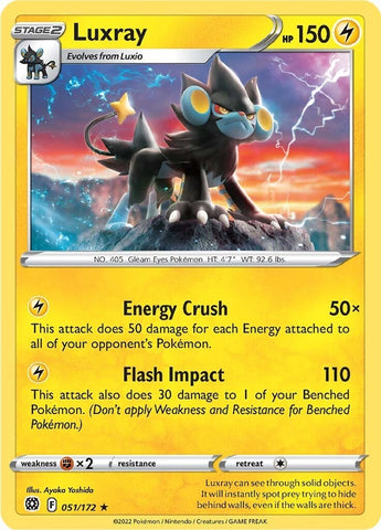 Image for Luxray (051/172) (SWSH09: Brilliant Stars) - Pokemon