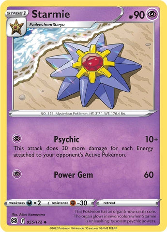 Image for Starmie (055/172) (SWSH09: Brilliant Stars) - Pokemon
