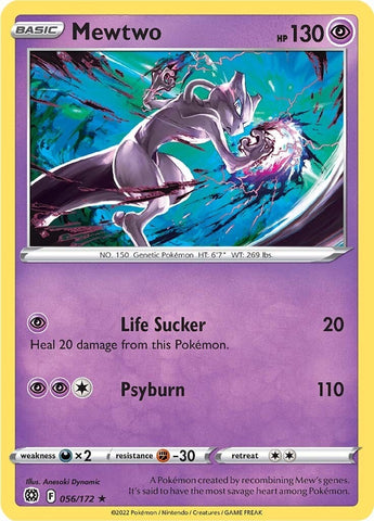 Image for Mewtwo (056/172) (SWSH09: Brilliant Stars) - Pokemon