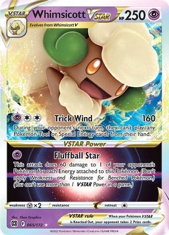 Image for Whimsicott VSTAR (065/172) (SWSH09: Brilliant Stars) - Pokemon