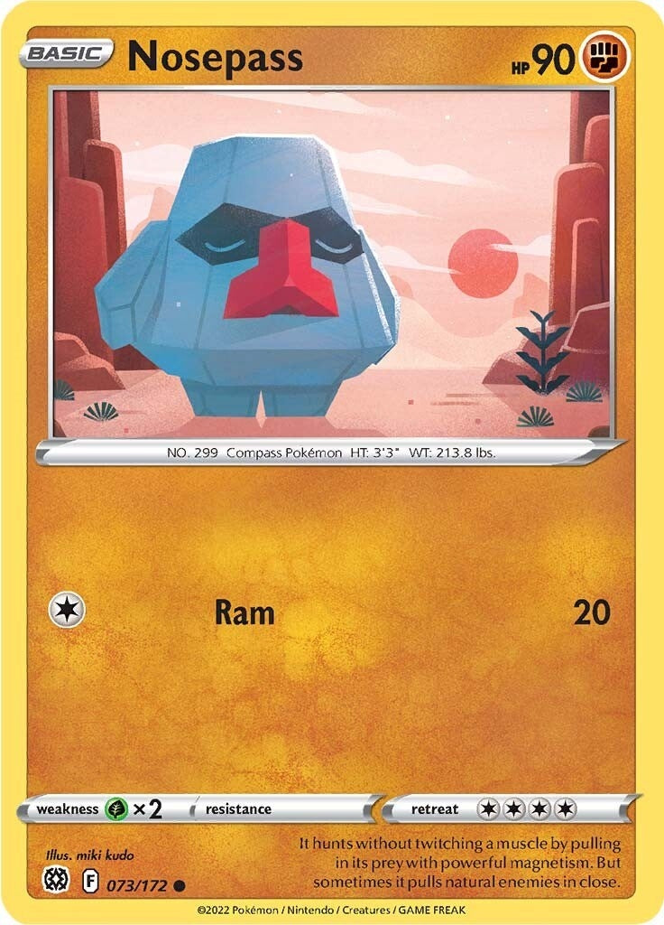 Image for Nosepass (073/172) (SWSH09: Brilliant Stars) - Pokemon