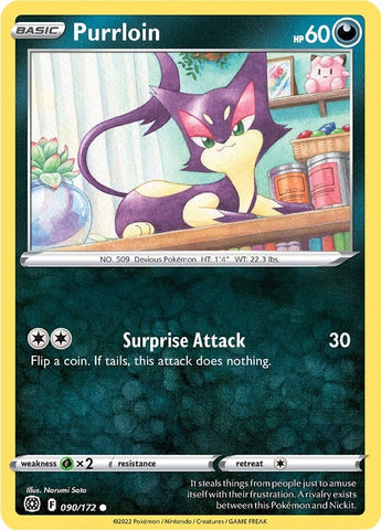 Image for Purrloin (090/172) (SWSH09: Brilliant Stars) - Pokemon