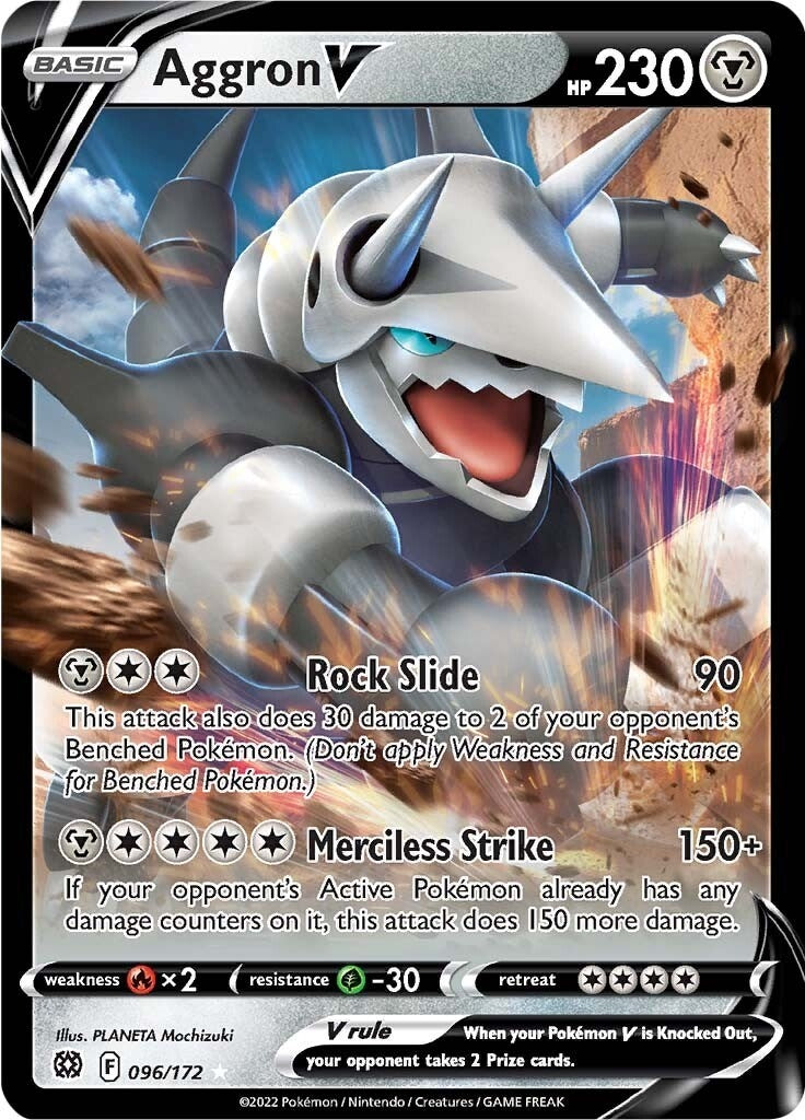 Image for Aggron V (096/172) (SWSH09: Brilliant Stars) - Pokemon