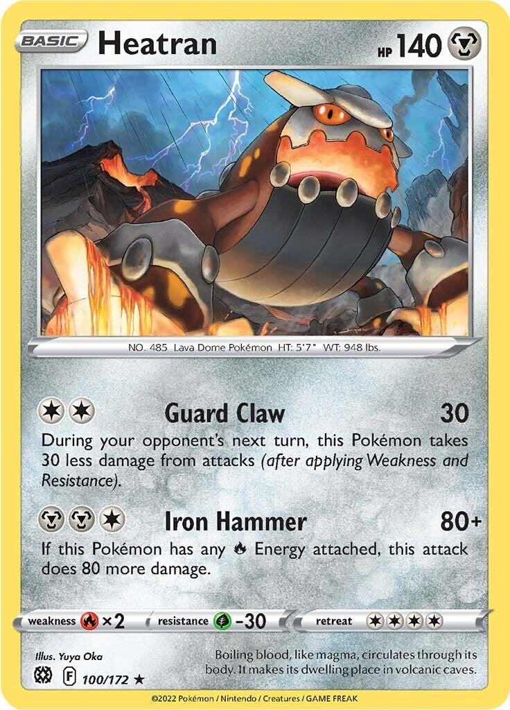 Image for Heatran (100/172) (SWSH09: Brilliant Stars) - Pokemon