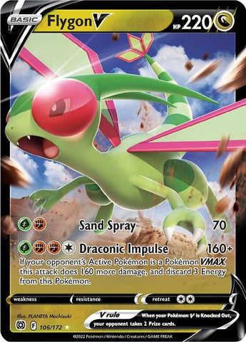 Image for Flygon V (106/172) (SWSH09: Brilliant Stars) - Pokemon