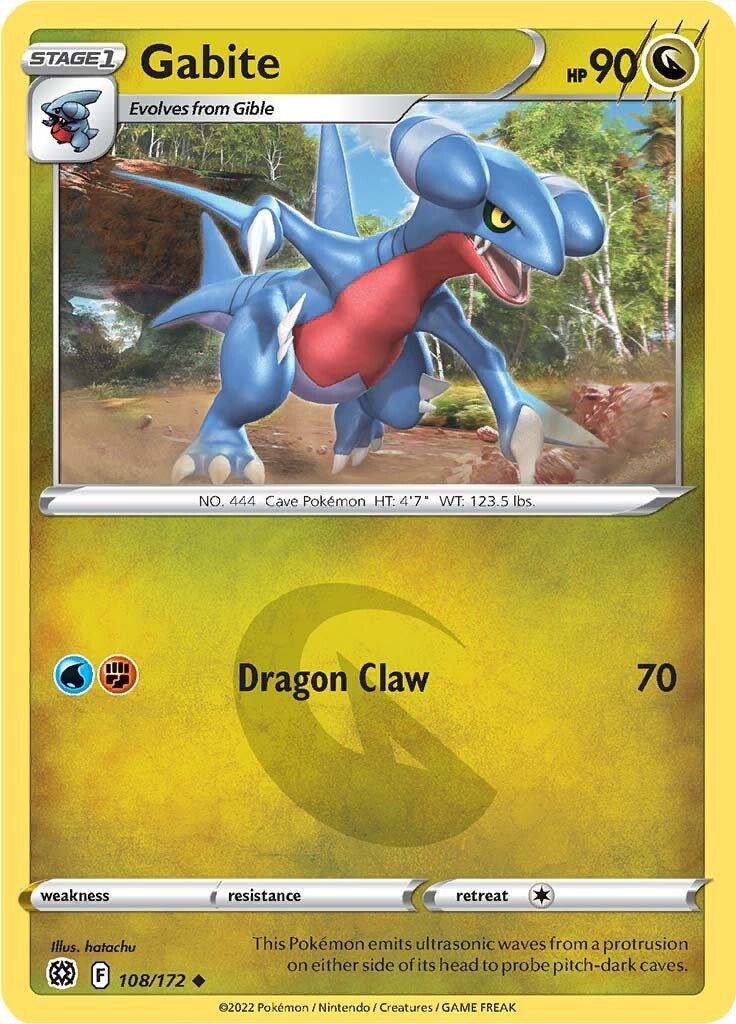 Image for Gabite (108/172) (SWSH09: Brilliant Stars) - Pokemon
