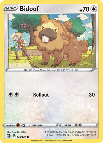 Image for Bidoof (120/172) (SWSH09: Brilliant Stars) - Pokemon