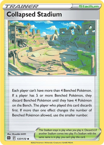 Image for Collapsed Stadium (137/172) (SWSH09: Brilliant Stars) - Pokemon