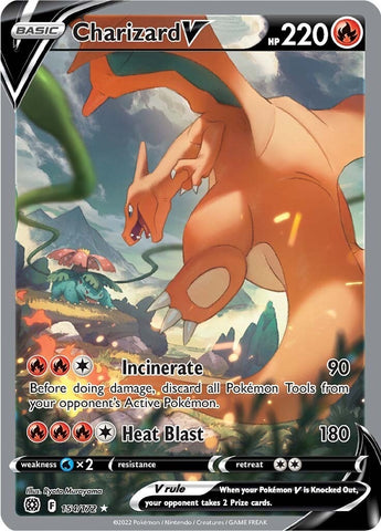 Image for Charizard V (Alternate Full Art) (154/172) (SWSH09: Brilliant Stars) - Pokemon
