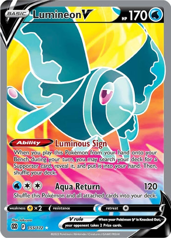 Image for Lumineon V (Full Art) (155/172) (SWSH09: Brilliant Stars) - Pokemon