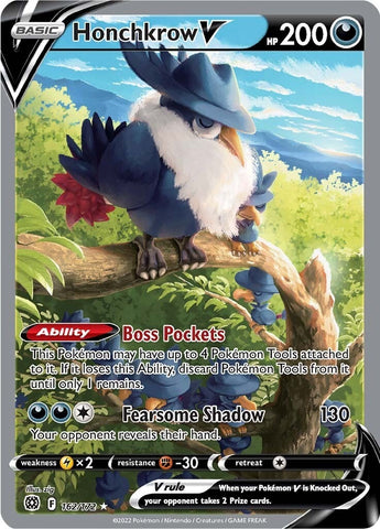 Image for Honchkrow V (Alternate Full Art) (162/172) (SWSH09: Brilliant Stars) - Pokemon