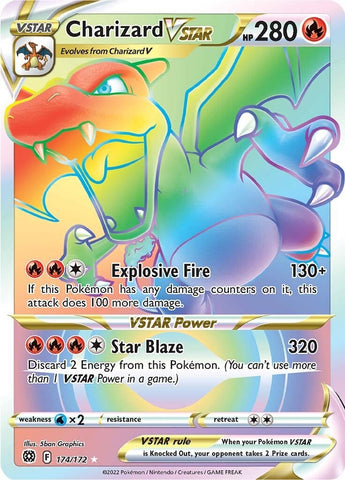 Image for Charizard VSTAR (Secret) (174/172) (SWSH09: Brilliant Stars) - Pokemon