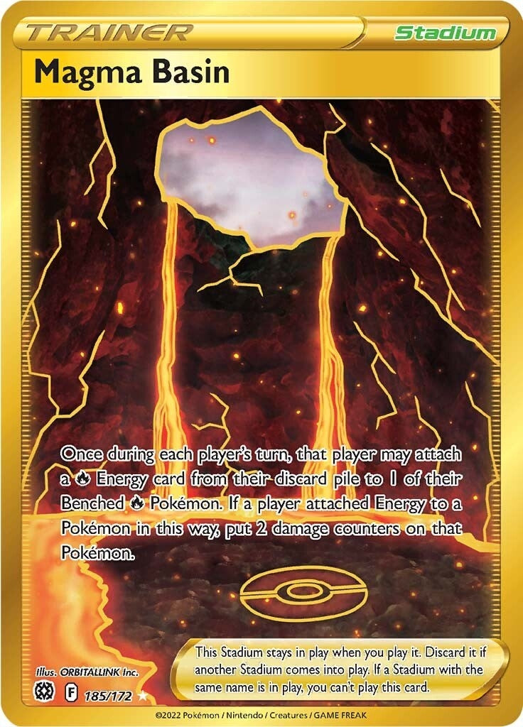 Image for Magma Basin (Secret) (185/172) (SWSH09: Brilliant Stars) - Pokemon