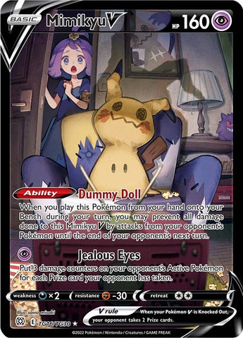 Image for Mimikyu V (TG16/TG30) (SWSH09: Brilliant Stars Trainer Gallery) - Pokemon