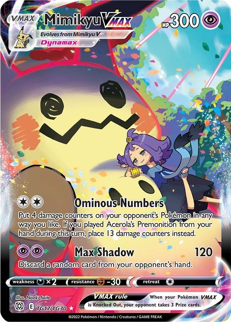 Image for Mimikyu VMAX (TG17/TG30) (SWSH09: Brilliant Stars Trainer Gallery) - Pokemon