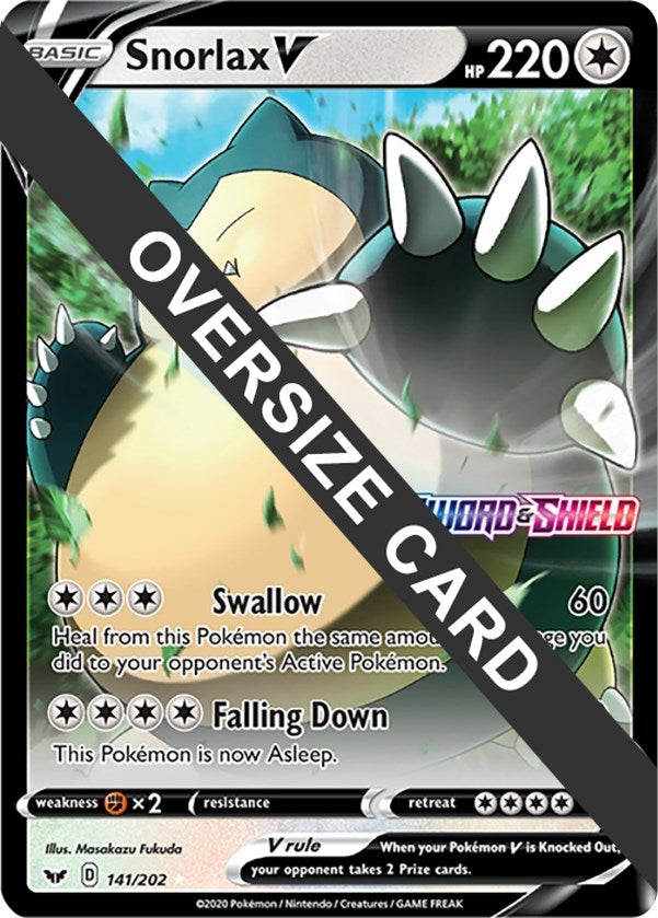 Image for Snorlax V (141/202) (Jumbo Cards) (PR) - Pokemon