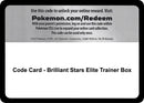 Image for Code Card - Brilliant Stars Elite Trainer Box (SWSH09: Brilliant Stars) - Pokemon