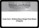 Image for Code Card - Brilliant Stars Single Pack Blister [Flapple] (SWSH09: Brilliant Stars) - Pokemon