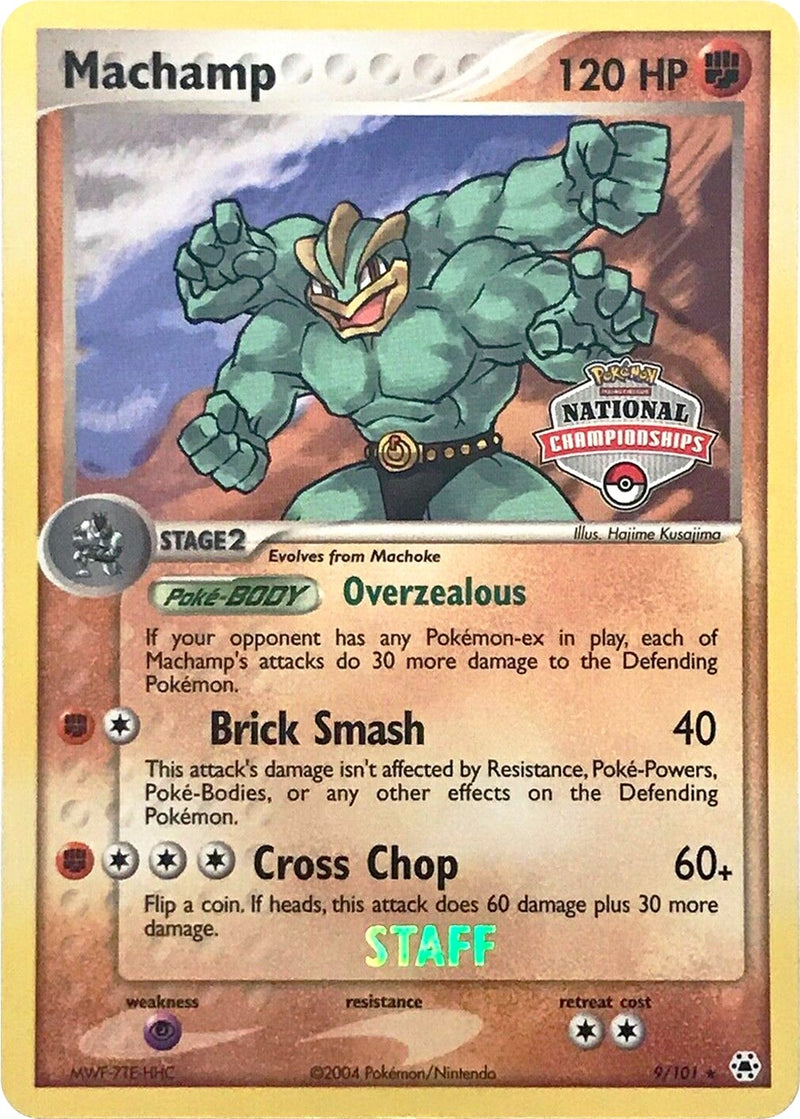 Image for Machamp - 9/101 (National Championships) [Staff] (009/101) (League & Championship Cards) (PR) - Pokemon