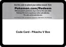 Image for Code Card - Pikachu V Box (Miscellaneous Cards & Products) (MCAP) - Pokemon
