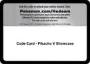 Image for Code Card - Pikachu V Showcase (Miscellaneous Cards & Products) (MCAP) - Pokemon