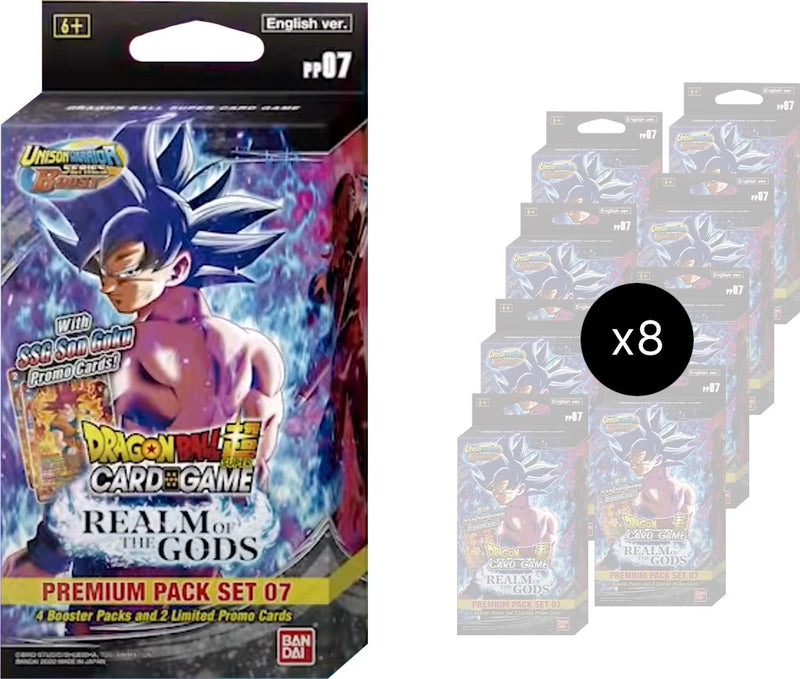 Image for Realm of the Gods Premium Pack Set 07 Display - Dragon Ball Super: Masters