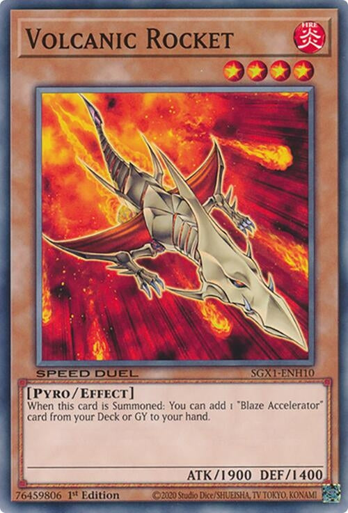 Volcanic Rocket (SGX1-ENH10) (Speed Duel GX: Duel Academy Box) YuGiOh