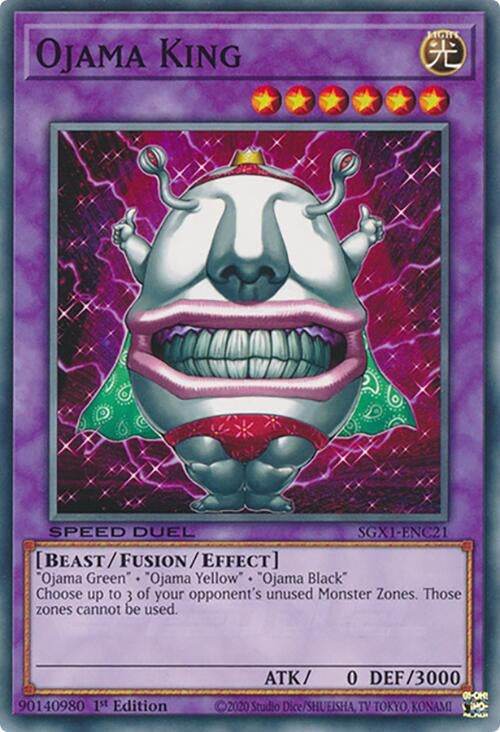 Ojama King (SGX1-ENC21) (Speed Duel GX: Duel Academy Box) YuGiOh