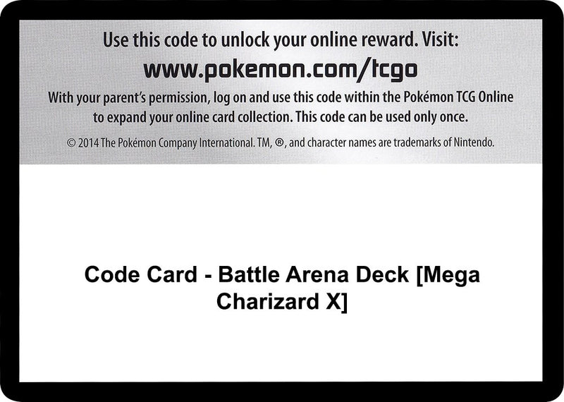 Image for Code Card - Battle Arena Deck [Mega Charizard X] (SM - Celestial Storm) (CES) - Pokemon