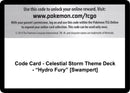 Image for Code Card - Celestial Storm Theme Deck - "Hydro Fury" [Swampert] (SM - Celestial Storm) (CES) - Pokemon